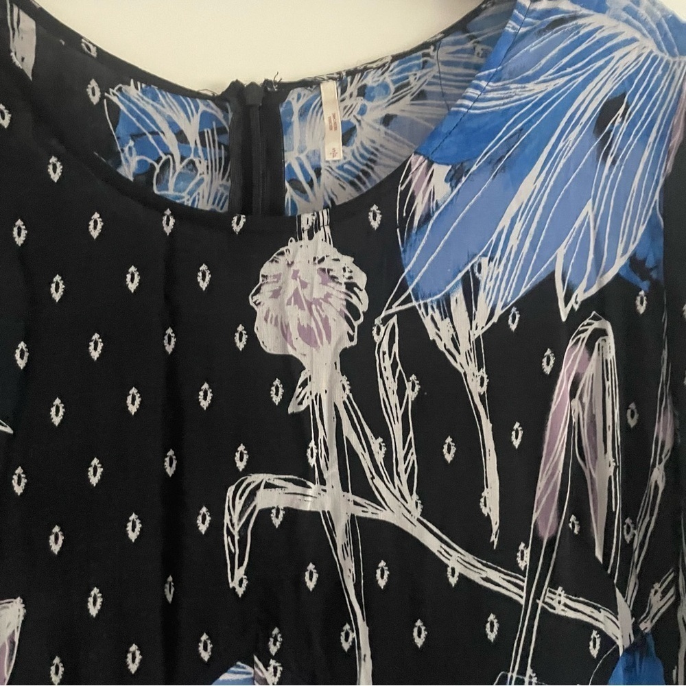 Free People Botanical Night Blue First Kiss Printed Maxi Dress - 37397 - Picture 10 of 12